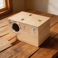 Nichoir en bois de pin écologique pour l'élevage des calopsittes et des agapornis