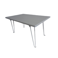 Table basse rectangulaire pliable en acier moderne, portable et convertible, petite table de salon/salle à manger/bureau