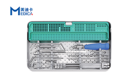 Kit d'instruments orthopédiques de traumatologie vétérinaire ALPS Plaque de verrouillage de reconstruction de 4.0mm pour les étuis de traumatologie des chiens