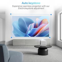 Projecteur intelligent Android 4K 3D C45B 2026 OEM en gros, 200 pouces, réglage automatique à 360 degrés, avec support