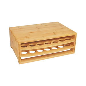 Soporte para cápsulas de café de bambú K-cups, soporte para cápsulas de café, caja de almacenamiento - Product Image 3