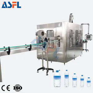 Complete 3 In 1 Plastic Bottle Pure Mineral Water Production Line / Water Filling Machine