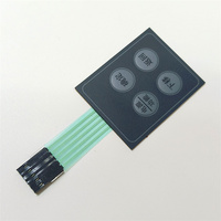 Keypad Membran Tahan Air IP67 Berkualitas Tinggi dengan Bahan PET/PVC/Karet/Silikon untuk Mesin
