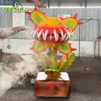 Personnalisable Silicone & Éponge Animatronique Homme-Mangeur de Fleur pour Extérieur Maison Aéroport Sports Parc Garderie Maternelle pour Enfants
