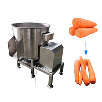 Automatische productielijn voor gepelde aardappelen & fruit met was-, schil-, snij- en vacuümverpakkingsfunctie voor zoete aardappel en wortelgroenten