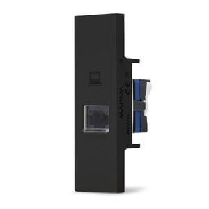 Conector de Red RJ45 Cat 5e, Línea ZEN, Negro, Conector Ethernet - Product Image 1