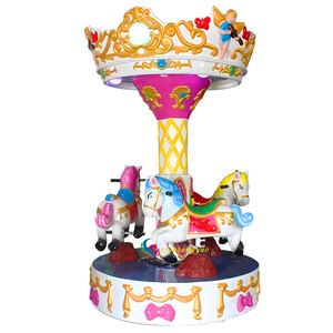 Carrusel de Caballos Musical de Fibra de Vidrio para Exteriores, Fabricado en Guangzhou, con Certificación CE, para 5-10 Pasajeros - Product Image 2