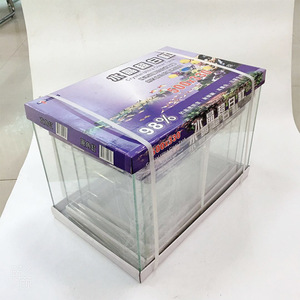 Juego <span class=keywords><strong>de</strong></span> <span class=keywords><strong>Acuario</strong></span> <span class=keywords><strong>de</strong></span> Vidrio Blanco 4 en 1 para Peces Vivos en Tiendas <span class=keywords><strong>de</strong></span> Acuarios - Product Image 5