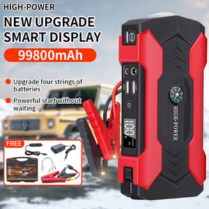 Xe Nhảy Khởi Động Với Máy Nén Khí Tự Động Khởi Động Với Lốp Inflator Khẩn Cấp Nhảy Booster Xách Tay Máy Nén Khí - Product Image 6