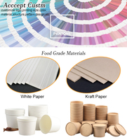 Bols à salade en papier kraft jetables personnalisés avec logo, contenants alimentaires de 1 L et 1,5 L, boîtes à lunch en papier à emporter, bol à soupe et à salade avec couvercle