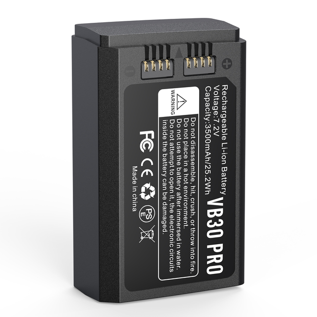 Upgraded Type-C Rechargeable Replacement Battery for Camera Compatible VB30/VB26/VB26A/VB26B V1/V1 PRO/AD100 PRO Flash Speedlite