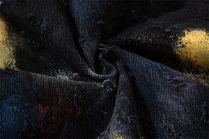 Pantalones Cortos de Mezclilla Holgados de Diseño de Alta Gama con Estampado de Grafiti y Lavado a la Piedra, Estilo Hip-Hop Moderno para Hombre - Product Image 6