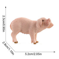 Figurines de modèles de cochonnes et de porcelets à oreilles tombantes en PVC massif, réalistes, à assembler, les plus vendues pour la décoration de bureau