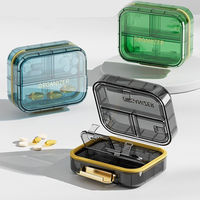 Boîte à médicaments portable en plastique avec design détachable pour personnes âgées - Rappel 7 jours, rangement facile et utilisation quotidienne (matin/midi/soir)