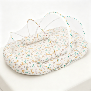 Cuna nido personalizada para bebé con mosquitera, cuna portátil para dormir, cuna anti-presión para recién nacido, cuna plegable para bebé. - Product Image 6