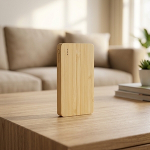 Chargeur portable en bois <span class=keywords><strong>6000</strong></span> 8000mAh, noyer, bambou, érable, avec port USB-C, Powerbank - Product Image 3