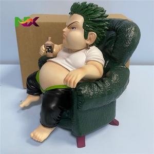 Figurine d'anime One Piece en position assise, <span class=keywords><strong>Luffy</strong></span>, Zoro, Sanji, statue, modèle, objet de collection, vente en <span class=keywords><strong>gros</strong></span>, décoration de bureau, cadeau - Product Image 4