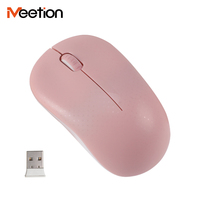 Mouse Nirkabel Mini Tipis Meetion R545 Flat Lightweight USB 2.4G Optical Driver untuk Windows dan Mac