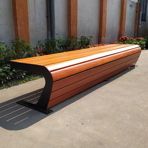Panca personalizzata Premium con acciaio zincato <span class=keywords><strong>e</strong></span> seduta in legno massello ideale per strade commerciali parchi pubblici moderni panca all'aperto - Product Image 5