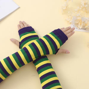 Guantes sin Dedos Personalizados HLC para el Mardi Gras, Accesorios de Disfraces para el 4 de <span class=keywords><strong>Julio</strong></span> y el Día de San Patricio, Cubre Brazos Largos para Decoración de Fiestas - Product Image 1