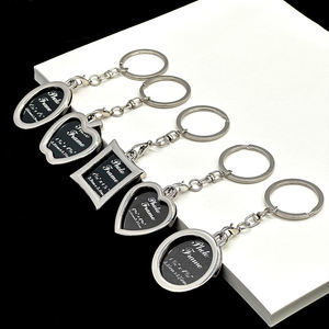 Porte-clés en métal personnalisés multi-formes avec logo sur mesure, vente en gros d'usine, porte-clés promotionnels vierges - Product Image 5