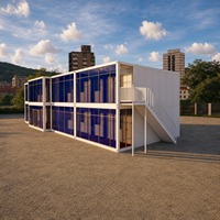 Notre maison modulaire préfabriquée à deux étages à assemblage rapide offre une longue durée de vie pour un bureau temporaire ou une résidence.