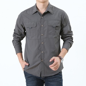 Camisa de Protección Solar Ligera y Cortavientos de Manga Larga Personalizada, UPF 50+, Secado Rápido, Camisa de Pesca Refrigerante, Camisa de Trabajo - Product Image 3