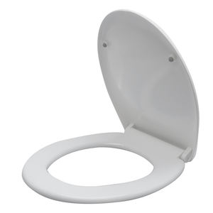 Venta caliente Accesorios de baño modernos Asiento de inodoro de una pieza Universal UF Cubierta de asiento de inodoro de <span class=keywords><strong>cierre</strong></span> <span class=keywords><strong>lento</strong></span> <span class=keywords><strong>Bisagra</strong></span> de liberación rápida - Product Image 5