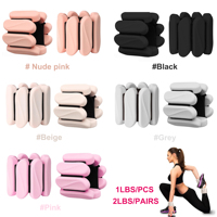 Ensemble de poids en silicone pour chevilles et poignets, 1 paire de sangles lestées réglables pour bras et jambes, idéal pour le jogging, la danse et l'entraînement de force pour femmes