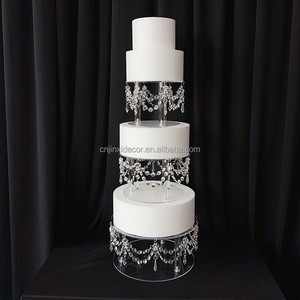 Vente chaude nouveau support de gâteau en acrylique à trois couches romantique mariage fête d'anniversaire décoration accessoires Dessert présentoir décoration - Product Image 5
