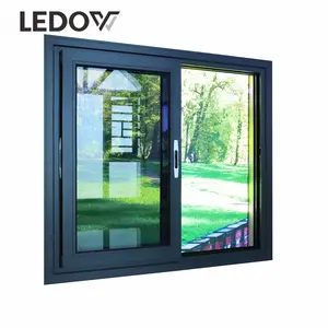 LEDOW美国标准定制防水地下室玻璃厨房阳台铝制升降推拉窗