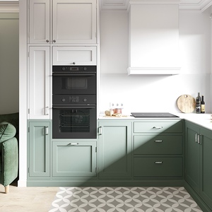 Armario de cocina de madera de roble macizo de diseño francés moderno personalizado con juego de cocina victoriano completo de estilo MDF a la venta - Product Image 2