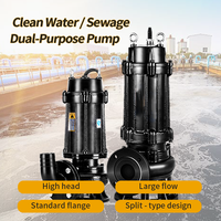 Pompe à eaux usées submersible centrifuge 220v 380v, produits de pompe de puisard, pompe à eaux usées submersible en fonte