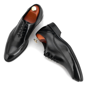 Chaussures de Ville Élégantes Fait Main <span class=keywords><strong>pour</strong></span> <span class=keywords><strong>Homme</strong></span> Mariage en Cuir Véritable Oxford <span class=keywords><strong>Italien</strong></span> 2020 - Product Image 6