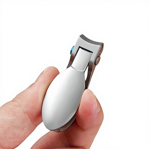 Mini coupe-ongles en acier inoxydable portable pour doigts et orteils, ouverture large, anti-éclaboussures pour adultes - Product Image 1