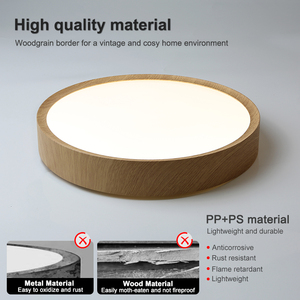 Bề Mặt Gắn Bằng Gỗ Biên Giới 13.2 Trong Nhà Hoặc Ngoài Trời Hành Lang LED Đèn Trần Cho Nhà Trần Phòng Khách - Product Image 4