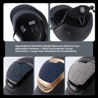 Casque de sécurité équestre en matériau PC pour sports de plein air, équitation, compétition de vitesse, respirant, utilisation en VTT