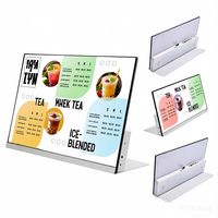 Écran publicitaire tactile capacitif pour table, 21,5/23,8 pouces, pour utilisation en intérieur/semi-extérieur, CMS basé sur le cloud