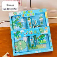Set de Papelería de Panda y Capibara de Dibujos Animados, 7 Piezas, Cuaderno, Bolígrafo, Útiles Escolares Lindos para Niños, Regalo de Regreso a Clases, Venta al Por Mayor