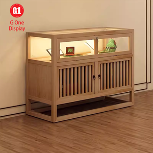 Vitrine à bijoux en acier inoxydable sur mesure avec éclairage LED, présentoir à bijoux en or tendance - Product Image 6