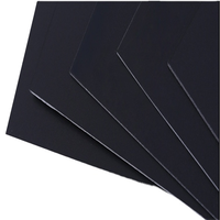 Plaque en plastique Delrin blanche 500x500mm et personnalisée en noir