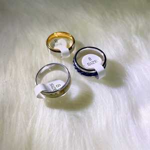<b>Men's</b> Punk Stainless Steel Zircon <b>Rings</b> Jewelry <b>for</b> <b>Men</b> and Women Jewelry Mixed <b>Ring</b> No Fade <b>Black</b> Biker Band Finger Mix <b>Rings</b> - Product Image 2