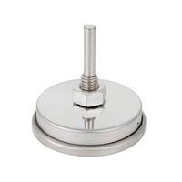 Termometer pemanggang BBQ, pengukur suhu indikator panas generik Stainless Steel