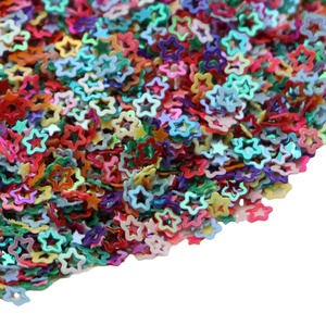 Paillettes di stelle angolari arrotondate vuote brillanti di colore misto di nuovo arrivo 5mm per Nail Art - Product Image 3