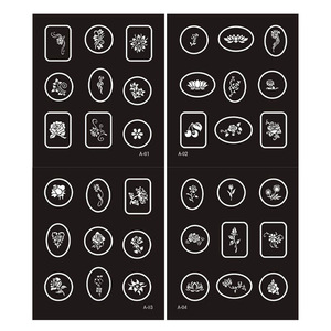 <span class=keywords><strong>Plantillas</strong></span> de henna reutilizables con purpurina, múltiples diseños, aerógrafo, <span class=keywords><strong>plantillas</strong></span> de tatuaje de henna, plantilla de tatuaje para pintura corporal - Product Image 3