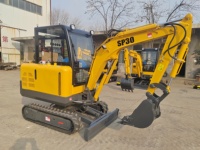 Excavator Sunblaze SH35 Mini Excavator Baru, Mesin Penggali Crawler Mini untuk Kehutanan, Pertanian, dan Dalam Ruangan