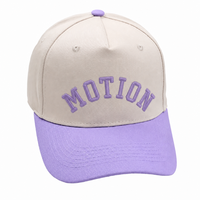 Op maat gemaakte 3D geborduurde logo-stijl structuur katoenen sport pet voor dames, 5-delige baseballcap, Gorras petten voor heren
