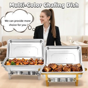 Kompor Pemanas Makanan Hot Pot Gaya Mewah Berbahan Bakar Alkohol 9L Stainless Steel Terlaris dengan Beberapa Zona Suhu Otomatis - Product Image 4