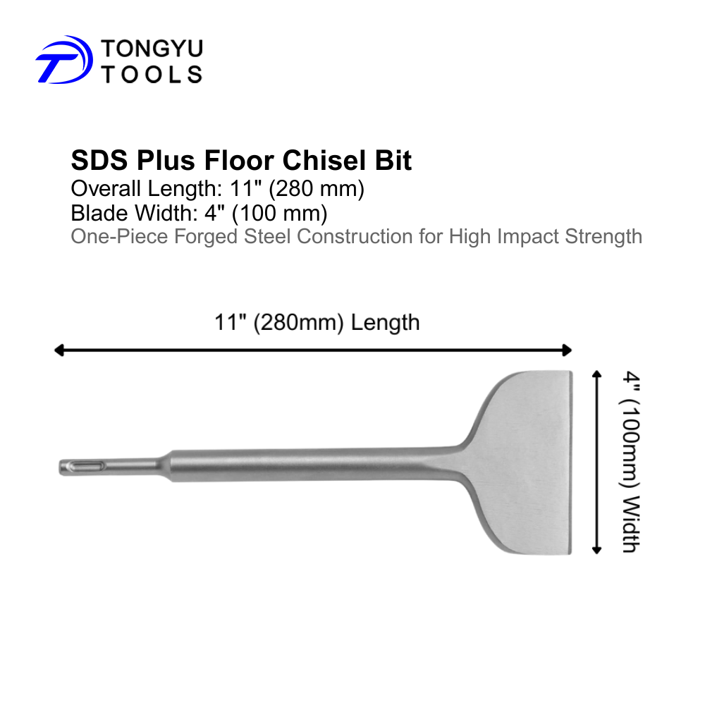 4"(100mm) x  11"(280mm) Straight Head