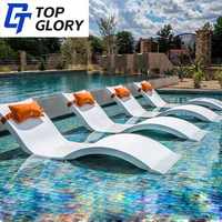 TG Factory Chaise longue de plage extérieure en plastique en fibre de verre FRP Chaise longue en fibre de verre pour jardin piscine hôtel utilisation-Best